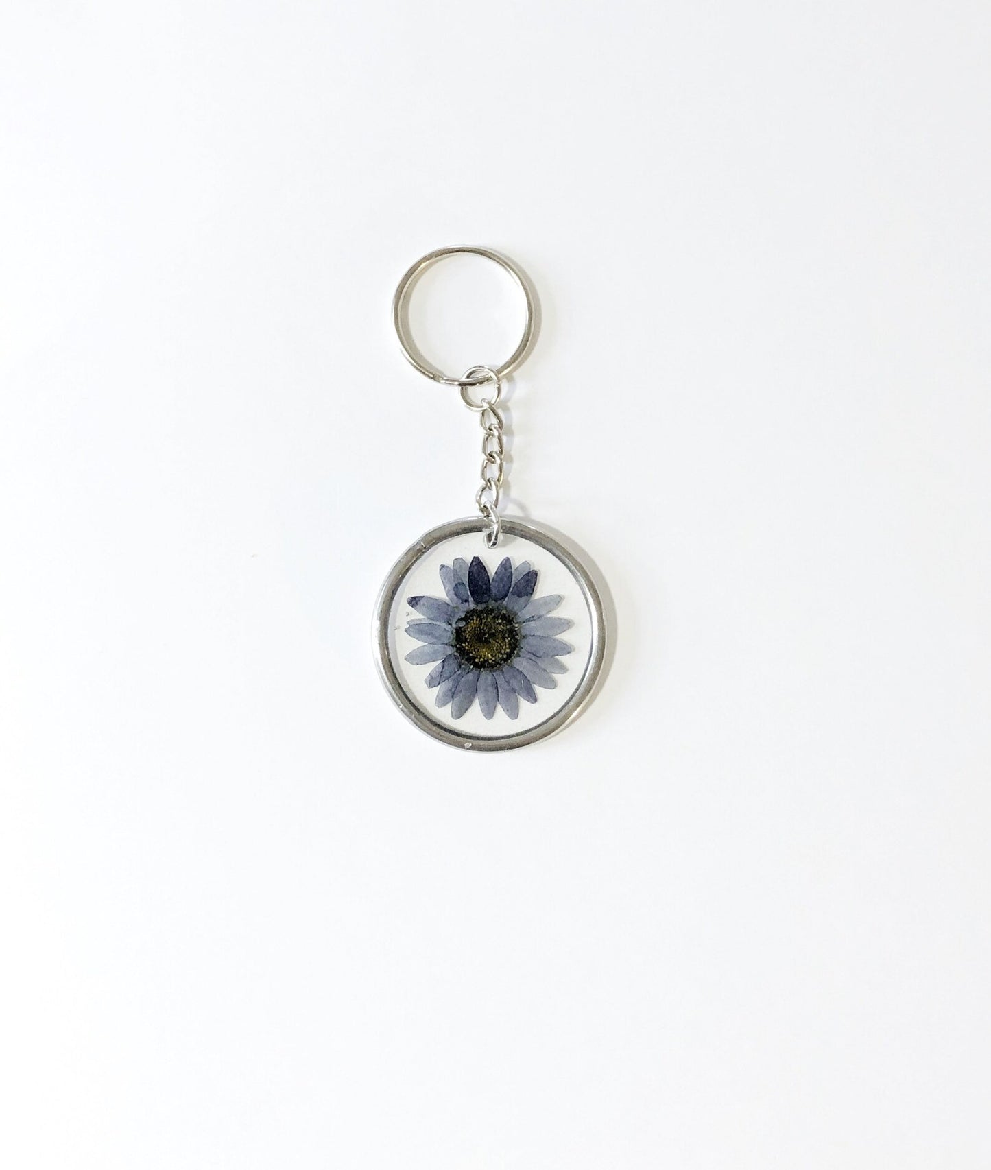Blue Daisy Keychain