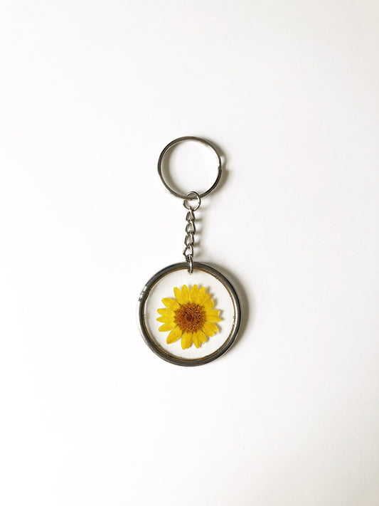 Yellow Daisy Keychain