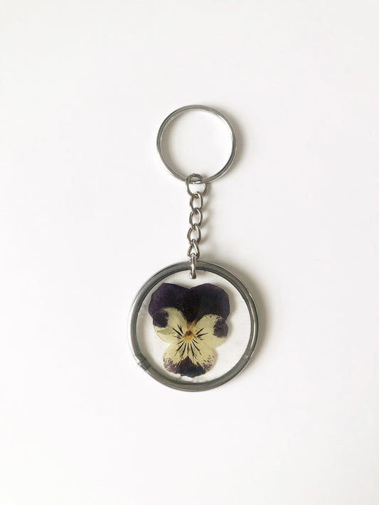 Pansy Keychain